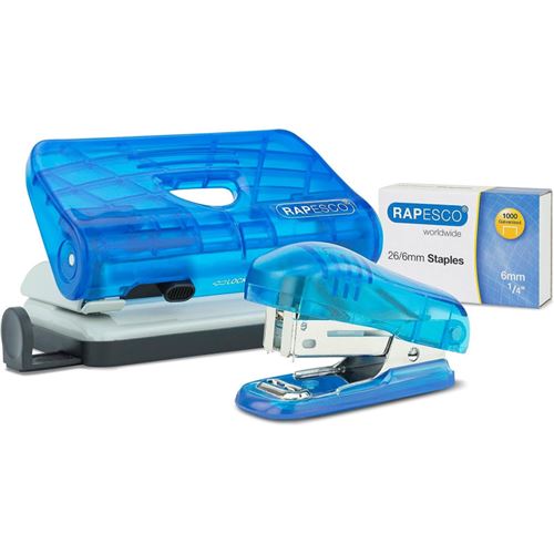 Rapesco Bleu Perforateur - Agrafeuse - Agrafes - Bureau - Image 2