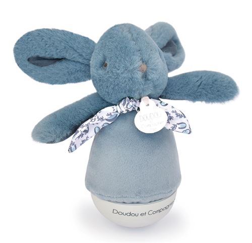 Non Communiqué Multicolore Doudou And Compagnie Peluche Musicale Lapin Culbuto Bleu