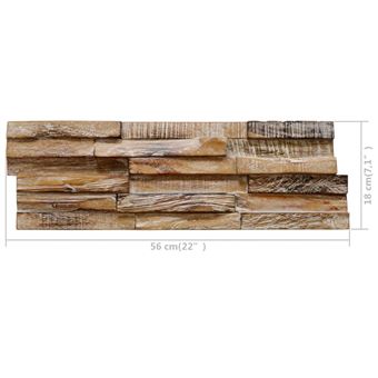 Lot de 30 panneaux muraux aspect bois de chêne avec finition brune Vida XL  3189143 - Habitium®