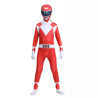 Déguisement enfant Halloween : Power Rangers Rouge, 180cm - 1