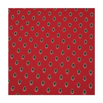 Tissu coton fleurs de lavande vendu au mètre(...) - Rouge - 1