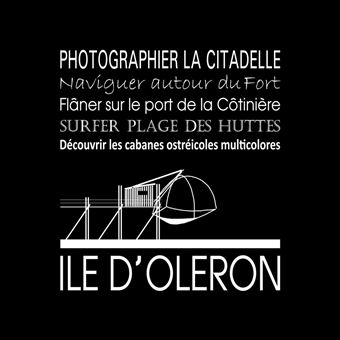 Tableau sur toile Île d'Oléron noir 30x30 cm CEANOTHE Décoration Murale Art Décoratif Muraux Peinture Imprimée en HD Salon Chambre Bureau Fabriqué en France - 1
