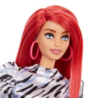 Poupée Barbie Fashionistas Robe Zébrée