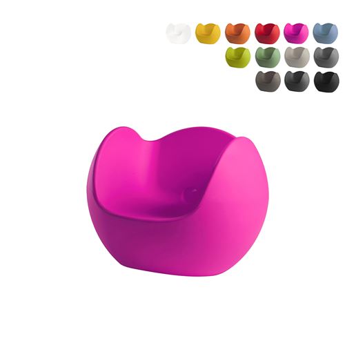 Chaise Fauteuil à Bascule Design Moderne Pour Bar Jardin Intérieur Extérieur Slide Blos Couleur: Fucsia