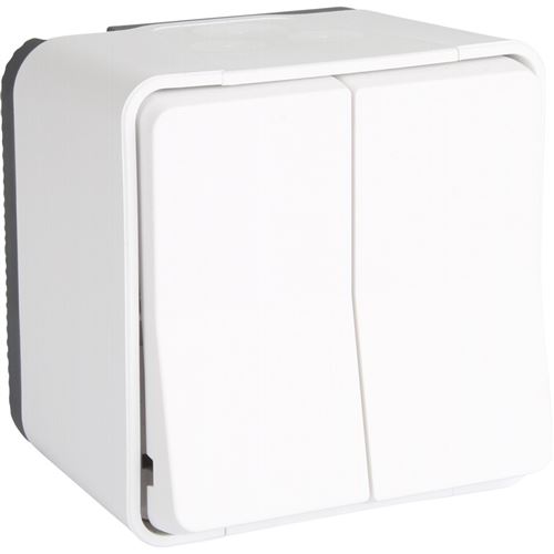 Schneider Electric Blanc - Double Interrupteur Va Et Vient Ip55 - Mureva - Schneider - Image 2