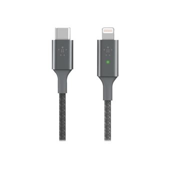 Câble Belkin USB‑C BOOST↑Charge Pro Flex avec connecteur Lightning (3 m) -  Blanc - Apple (FR)