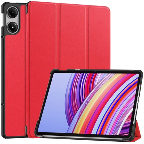 Xeptio Rouge Etui Smartcover Pour Xiaomi Redmi Pad Pro - Housse Coque De Protection Redmi Pad 10,61 Pouces - Case Cover - Neuf - Image 3