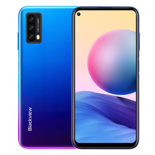 Smartphone Blackview A90 6.4 HD IPS Mediatek Helio P60 4Go 64Go Android 11 Bleu