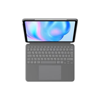 Logitech Combo Touch - Clavier et étui - avec trackpad - rétroéclairé - Apple Smart connector - QWERTZ - Suisse - gris oxford - pour Apple 13-inch iPad Air (M2, M3) - 1