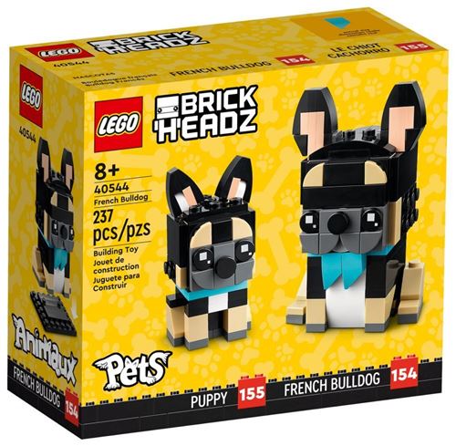 LEGO® 40544 Brickheadz™ Les bouledogues français État correct - N/A reconditionné disponible sur Fnac