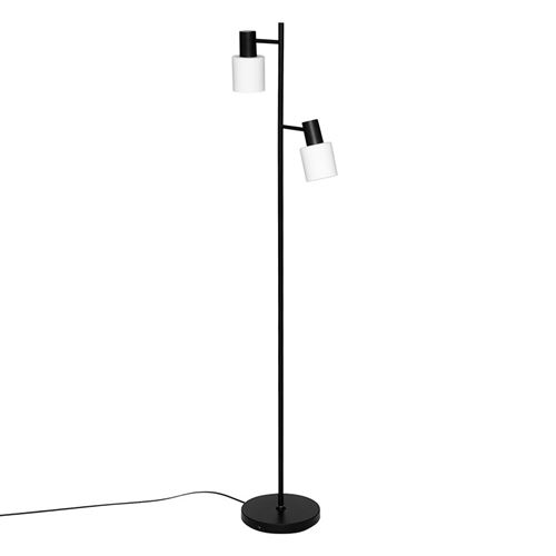 Non Communiqué Noir Lampadaire Droit Taïs 143 Cm Métal Atmosphera