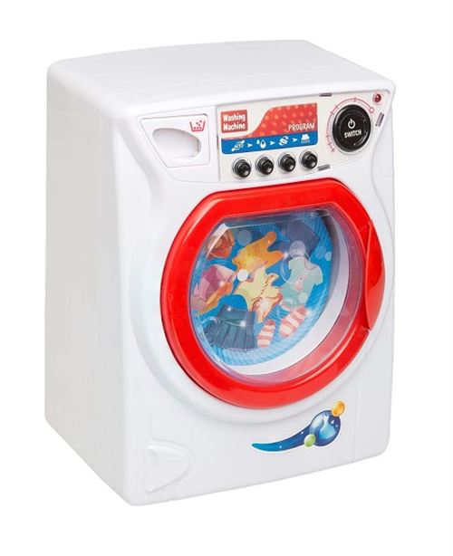 Machine a laver enfant avec lumiere et sons realistes - lave linge - electromenager - jouet d'imitation menage