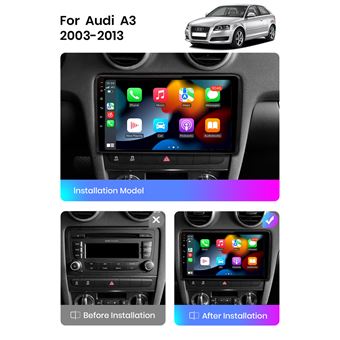 Pour Audi A3 8P RS3 Sportback 2003 2013 Car Play Android 12 Radio