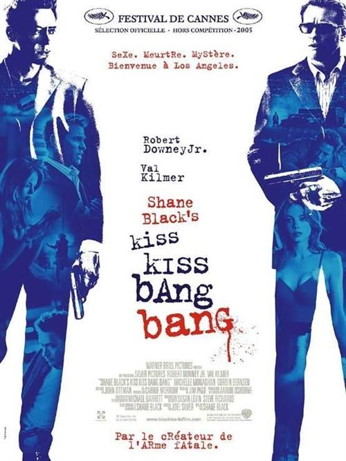 Affiche de Cinéma Originale - KISS KISS BANG BANG - 2005 - Val Kilmer, Michelle Monaghan - 40x60cm