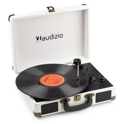 Audizio Rp116Cr - Platine Vinyle Rétro Avec Bluetooth 5.0 In & Out, Haut-Parleurs Intégrés – Crème