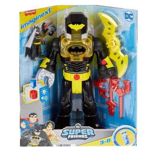 Fisher-Price-Dc Super Friends Batman Dans Son Exosquelette-Robot - Hyg31