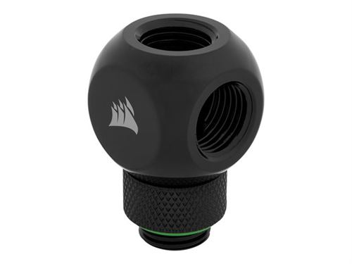 CORSAIR Hydro X Series XF Rotary Y-Splitter - Raccord pour système de refroidissement par liquide - noir