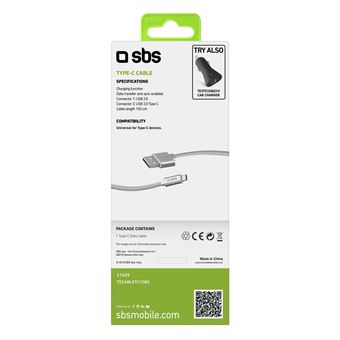 Câble de chargement avec sortie Type C- SBS