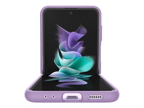 Spigen Thin Fit - Coque de protection pour téléphone portable - polycarbonate - lavande brillante - pour Samsung Galaxy Z Flip3 5G
