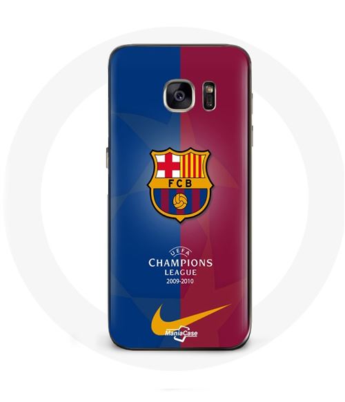 Coque pour Samsung Galaxy S7 Edge FC Barcelone Logo Équipe de football Maniacase