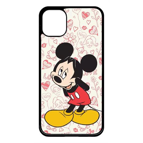 Coque My-Kase pour iPhone 11 - disney mickey love - Plastique Noir