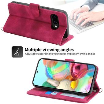 Etui Portefeuille Google Pixel 9/9 Pro/9 Pro XL - Cuir + Sangle Poignet