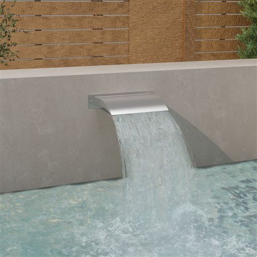 Mercatoxl - Fontaine de piscine Argent&eacute; 45x9x26 cm Acier inoxydable