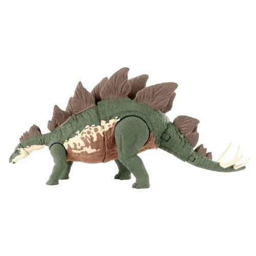 Jurassic World - Stegosaure Mega Ravageur, apparence realiste, avec fonction devasion et dattaque - Figurine Dinosaure - Des 4 a