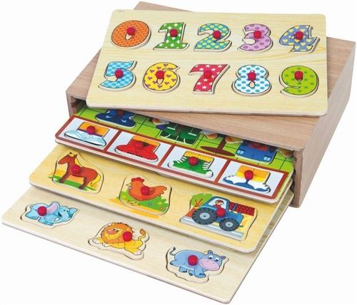 Casier 4 Puzzle Bois