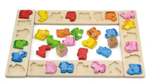 Viga Toys jeu de formes animaux 42 parties