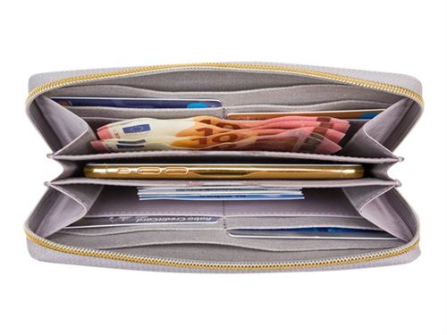 dbramante1928 LA Purse - Étui pour téléphone portable - cuir Saffiano - gris citadin