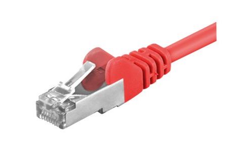 goobay câble de réseau - 7.5 m - rouge