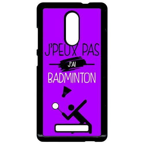 Coque xiaomi redmi note 3 j peux pas j ai badminton 7