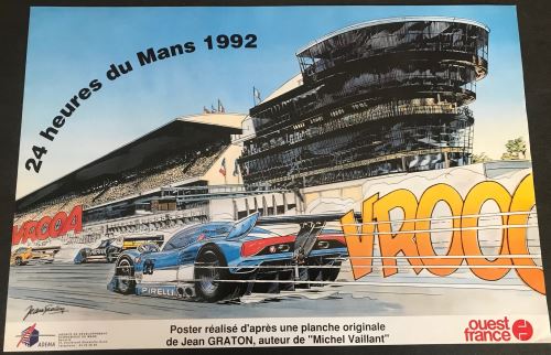 24H du Mans - 1992 - Jean GRATON - AFFICHE