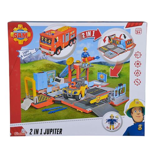 Simba Toys 109251029 Pompier Sam 2 en 1 Jupiter avec son
