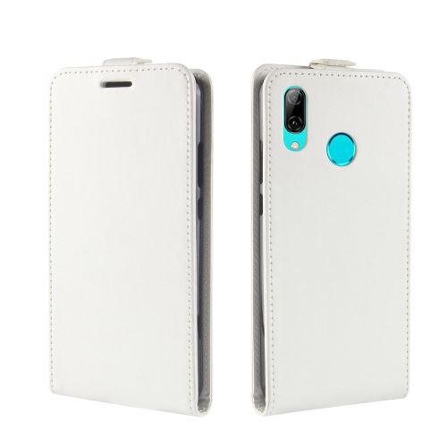 Etui en PU crazy horse flip vertical blanc pour votre Huawei Y7 (2019)