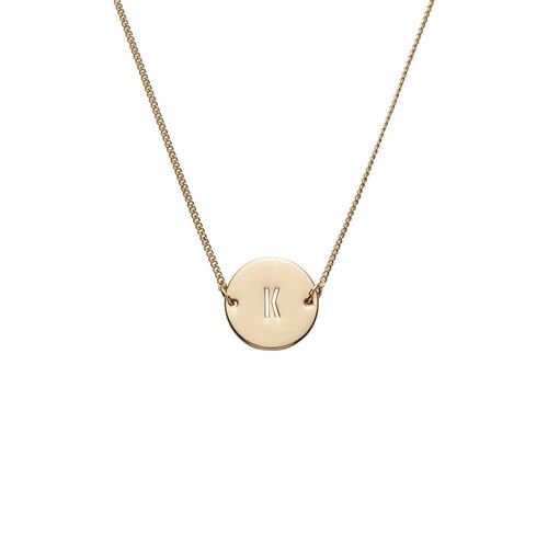 Collier dore initiale K Draeger la carterie Multicolore