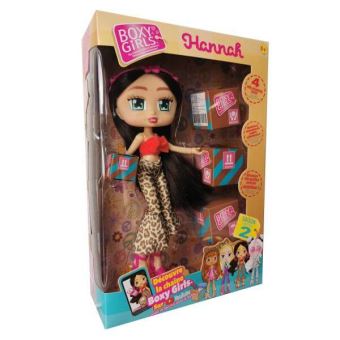 Poupée Hannah Boxy Girls avec 4 colis Modèle Aléatoire