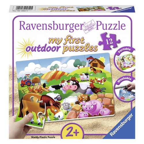 Puzzle 12 pièces Ravensburger Adorables animaux de la ferme