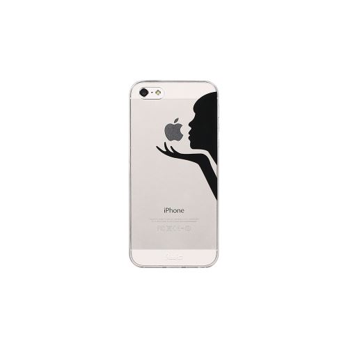 Peach Coque Iphone 55sse En Silicone Souple Transparent Avec Motif