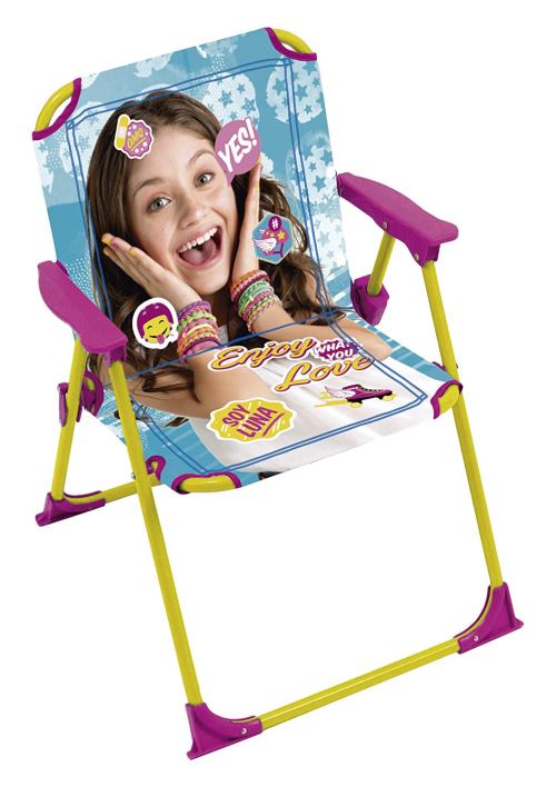Soy Luna 711082 Chaise Pliante Disney pour Enfants, Aluminium, Multicolore, 53x38x32 cm