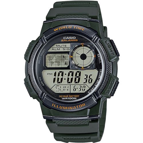 Casio Ae-1000W-3Avef, Quartz, 44Mm, 10Atm