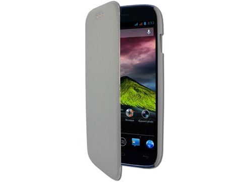 Etui folio à rabat gris Wiko Cink Five avec rabat latéral