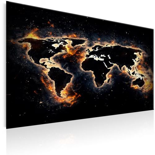 Tableau - Fiery World .Taille : 120x80
