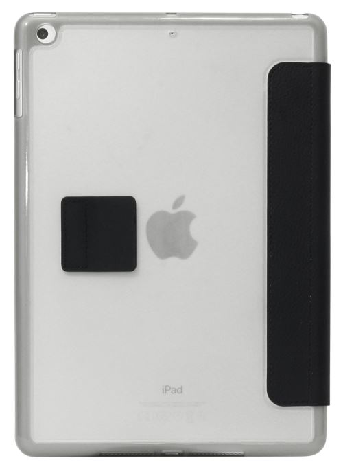 Coque de protection Mobilis - Étui Folio pour iPad 2018 / iPad 2017 / iPad Air - 2 positions - Mise en veille automatique - Noir et transparent