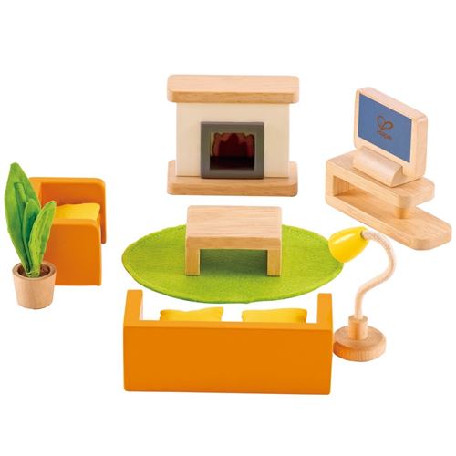 Jeu d'imitation enfant jeux jouets Salon média pour maison de poupée