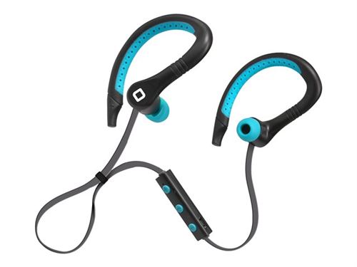 SBS Runway Sport 4 - In-ear hoofdtelefoons met micro - inwendig - bevestiging over het oor - Bluetooth - draadloos - blauw