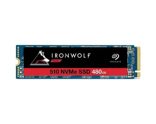 Disque dur SSD interne - Seagate IronWolf 510 NAS 480 Go - M.2 PCIe pour stockage en réseau NAS des systèmes RAID multibaies