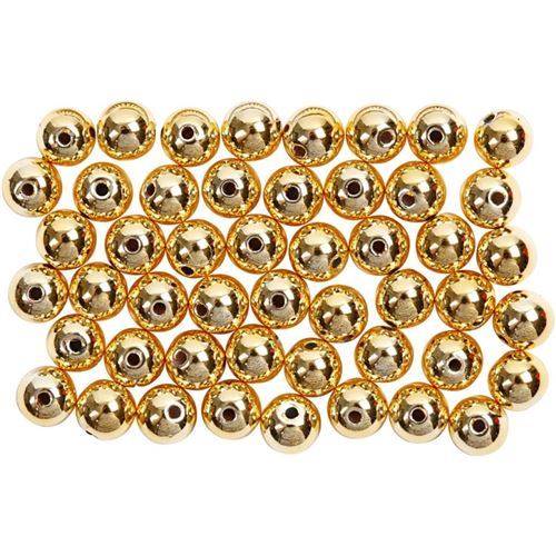 Perles de décoration 5 mm - Doré - 100 pcs