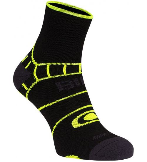 Cyclisme Chaussettes Climayarn hommes noir / jaune taille 35/38